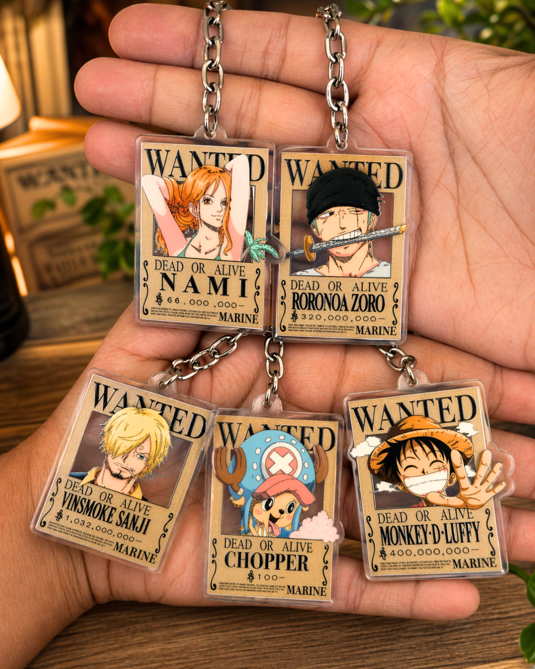 One Piece Acrylic Keychains